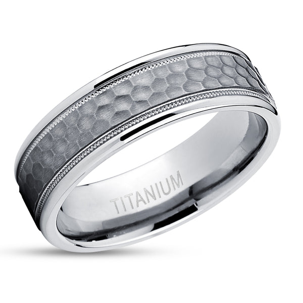 Titanium Wedding Bands | Titanium Wedding Rings | Black Titanium Ring ...